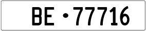 Trailer License Plate